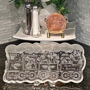 Gorham North Pole express candy dish